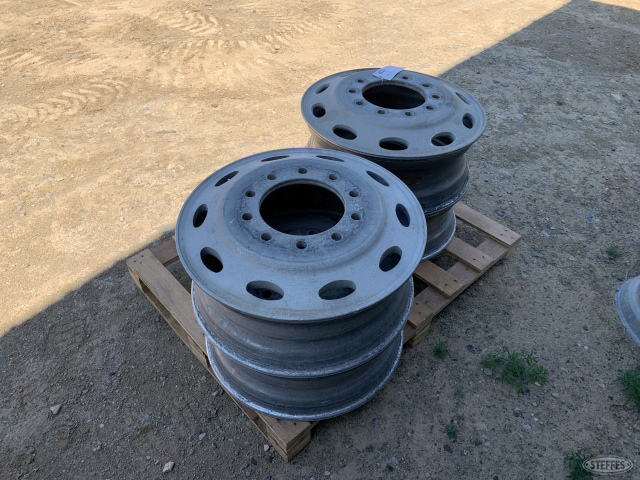 (4) 11R24.5 aluminum wheels